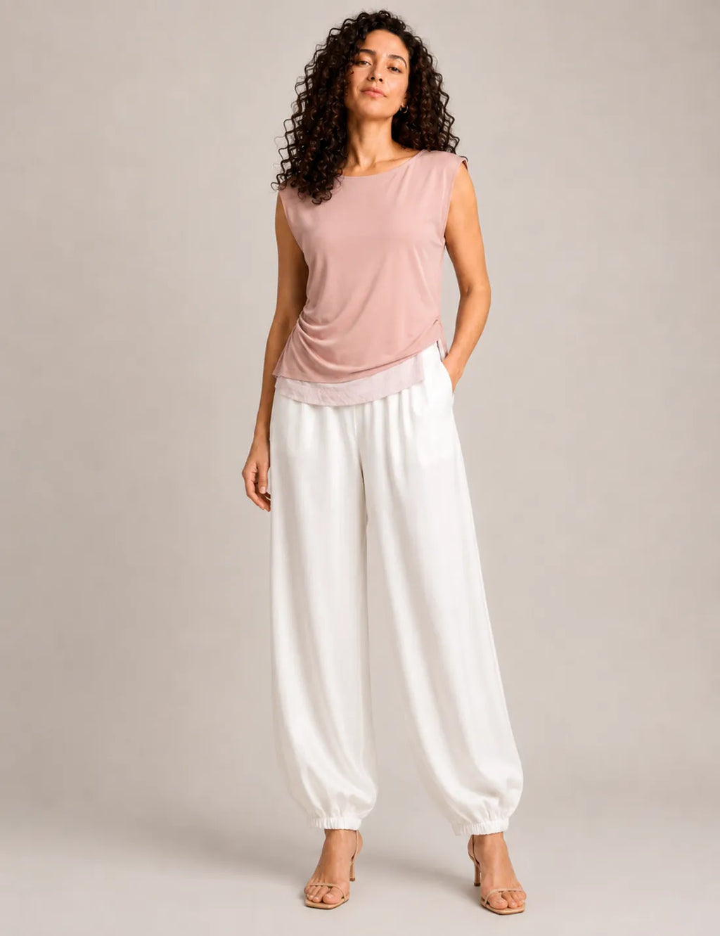 Blusa Fruncido Rosa