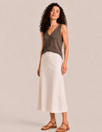 Falda Maxi Crema