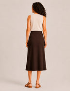 Falda Maxi Marrón