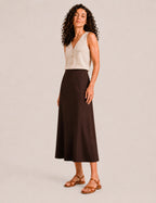 Falda Maxi Marrón