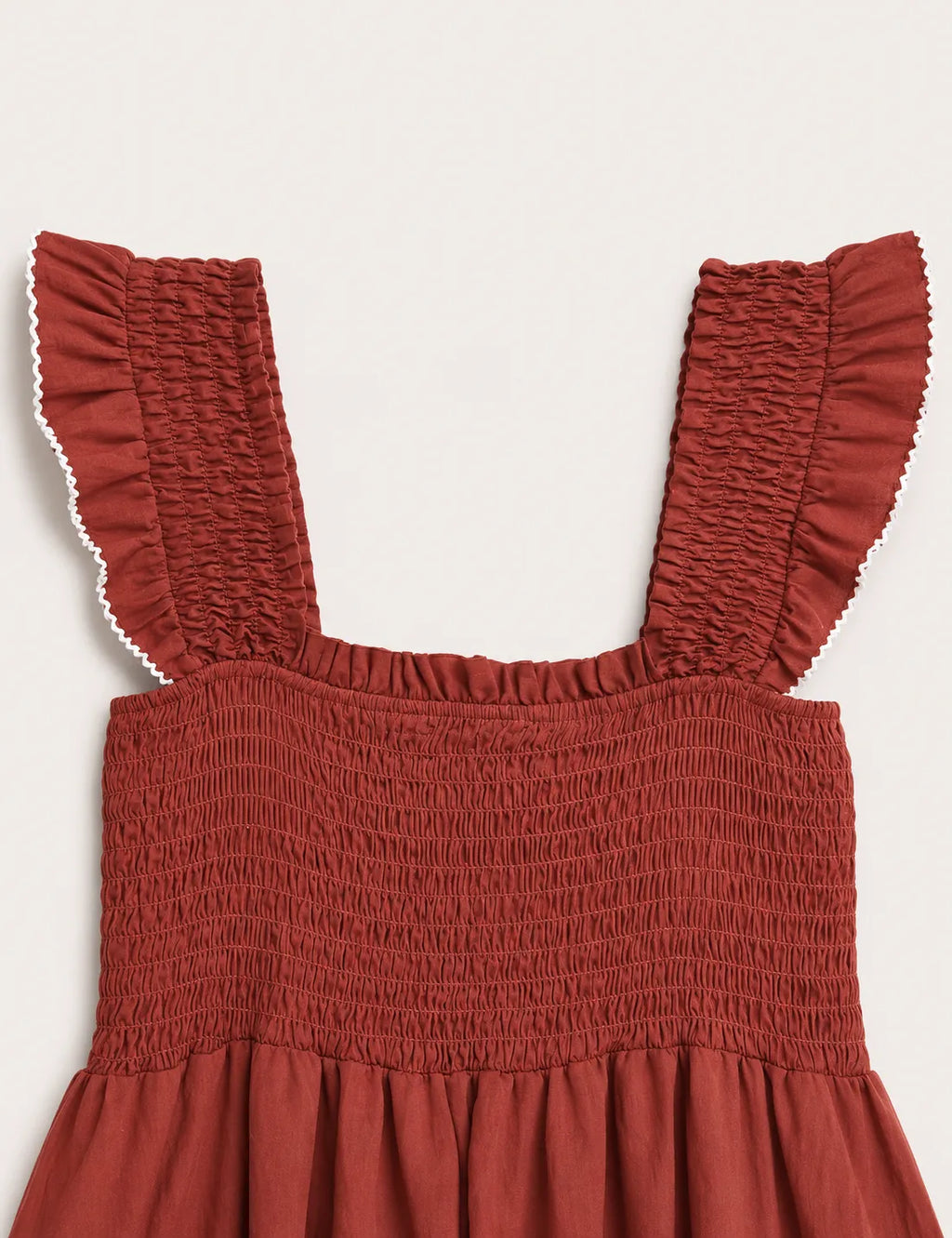 Vestido Nido Abeja Teja