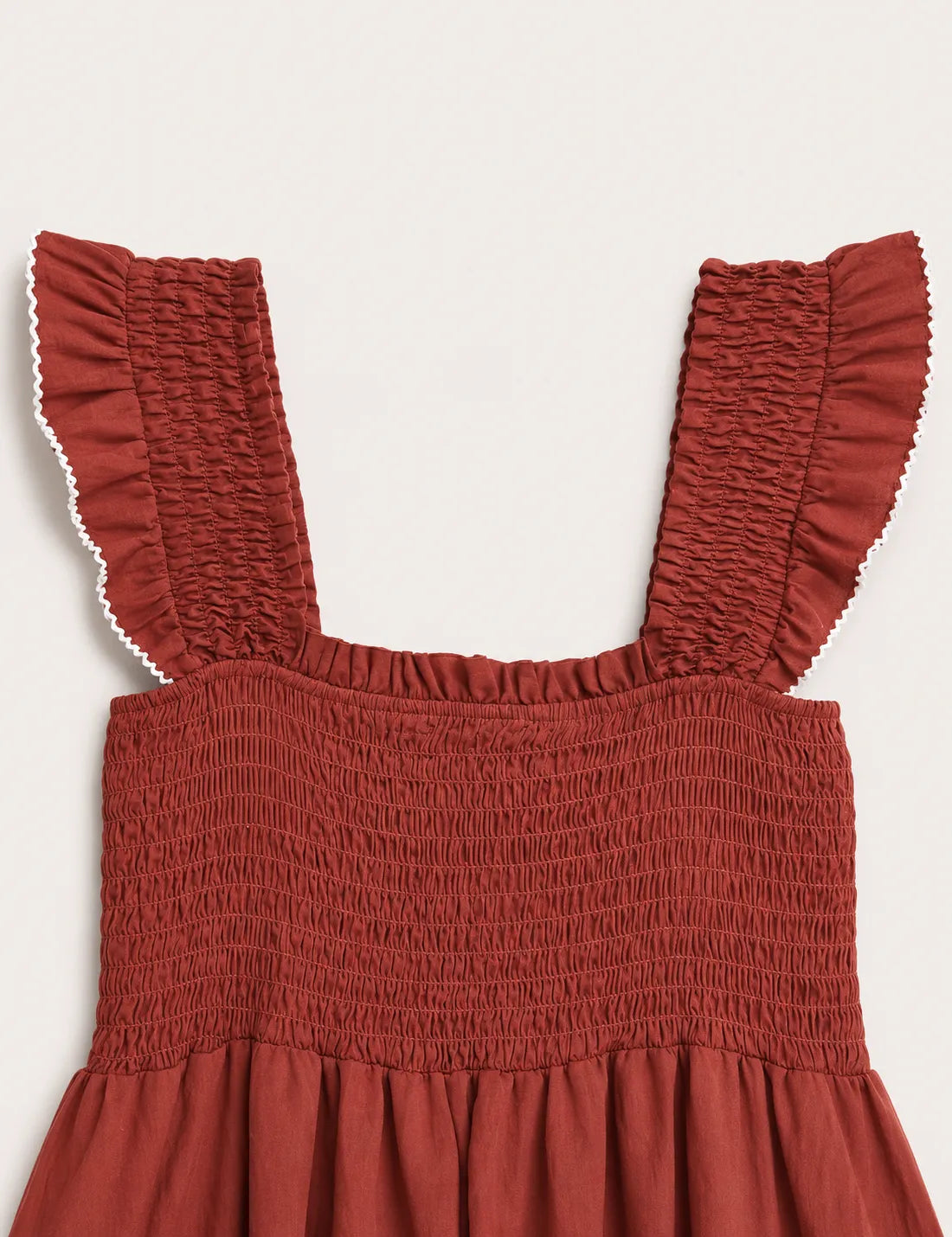 Vestido Nido Abeja Teja