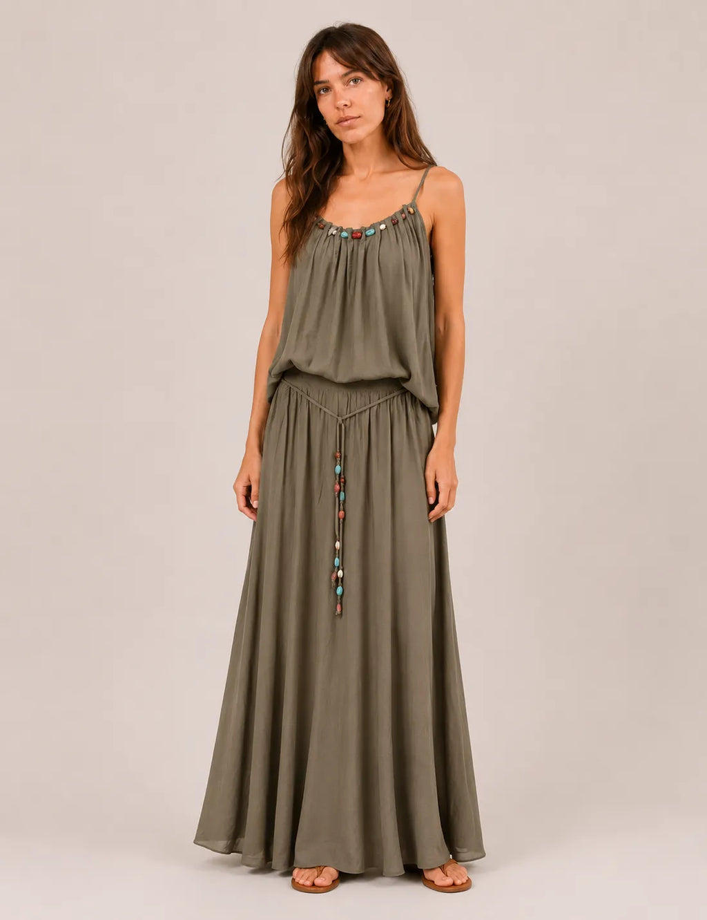 Blusa Piedras Kaki