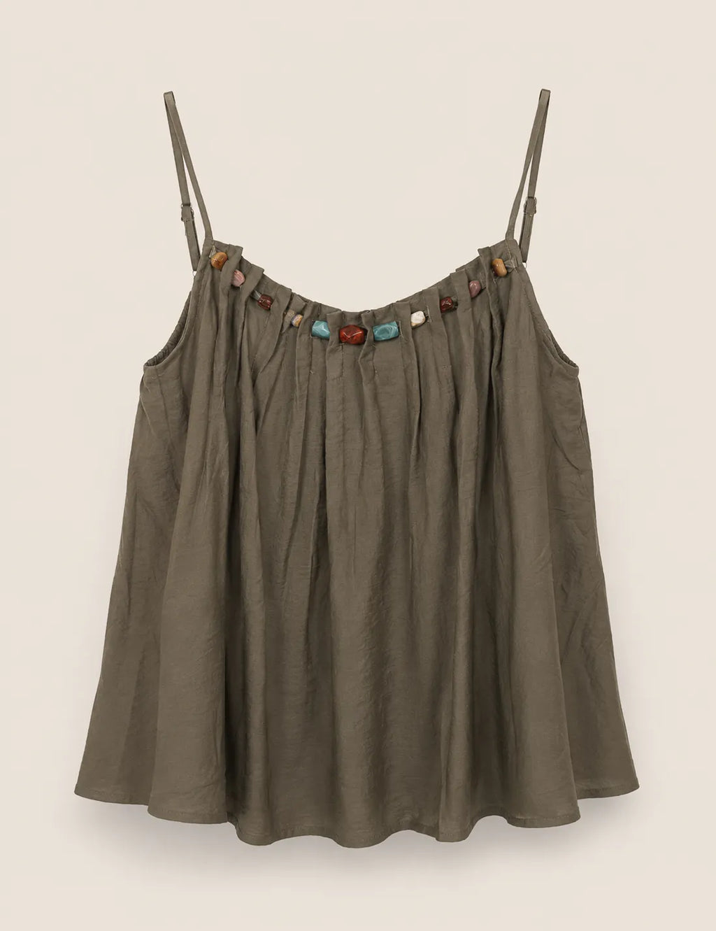 Blusa Piedras Kaki