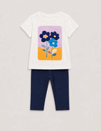 Conjunto Flores Crudo y Marino