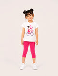 Conjunto Bici Crudo y Fucsia