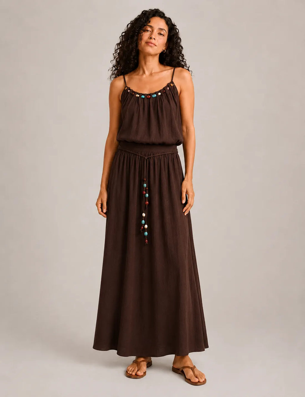 Blusa Piedras Marrón