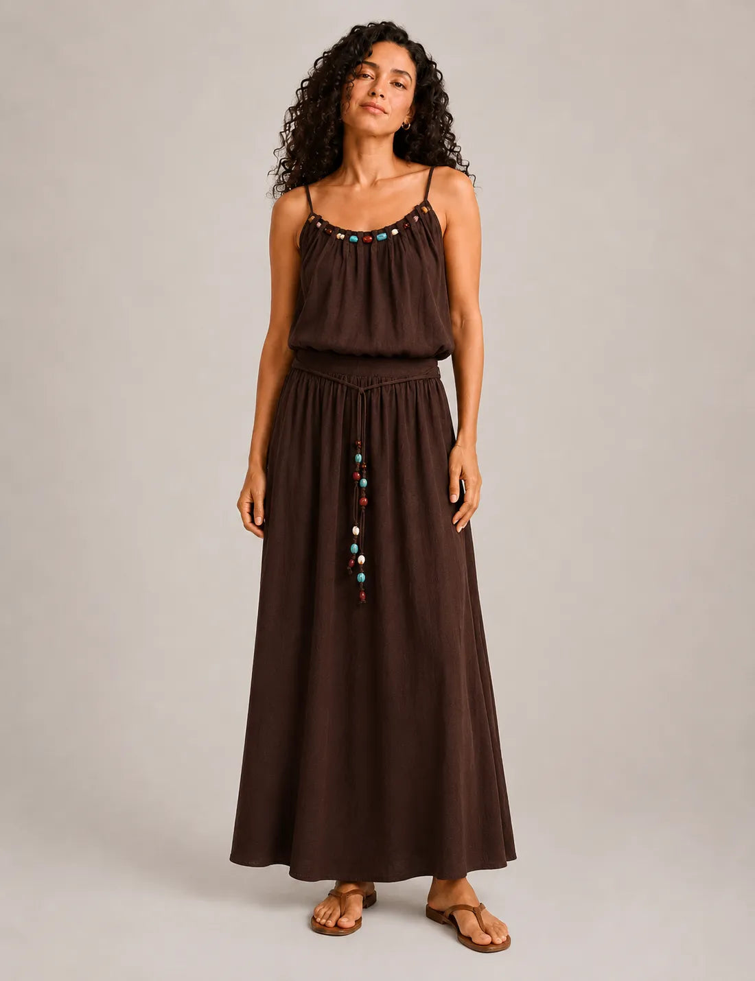 Blusa Piedras Marrón