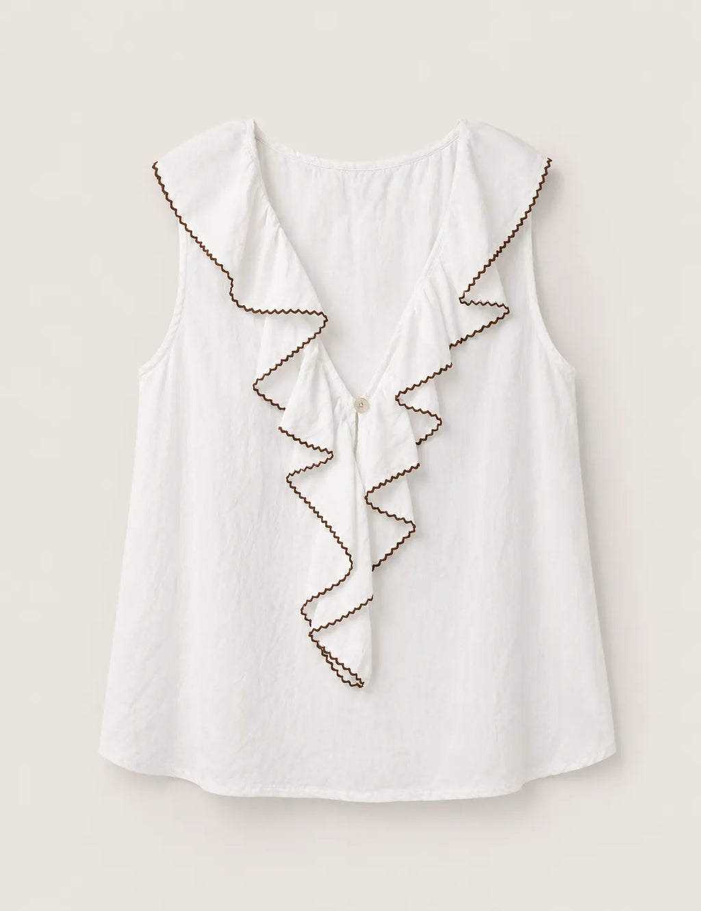 Blusa Volante Botón
