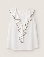 Blusa Volante Botón