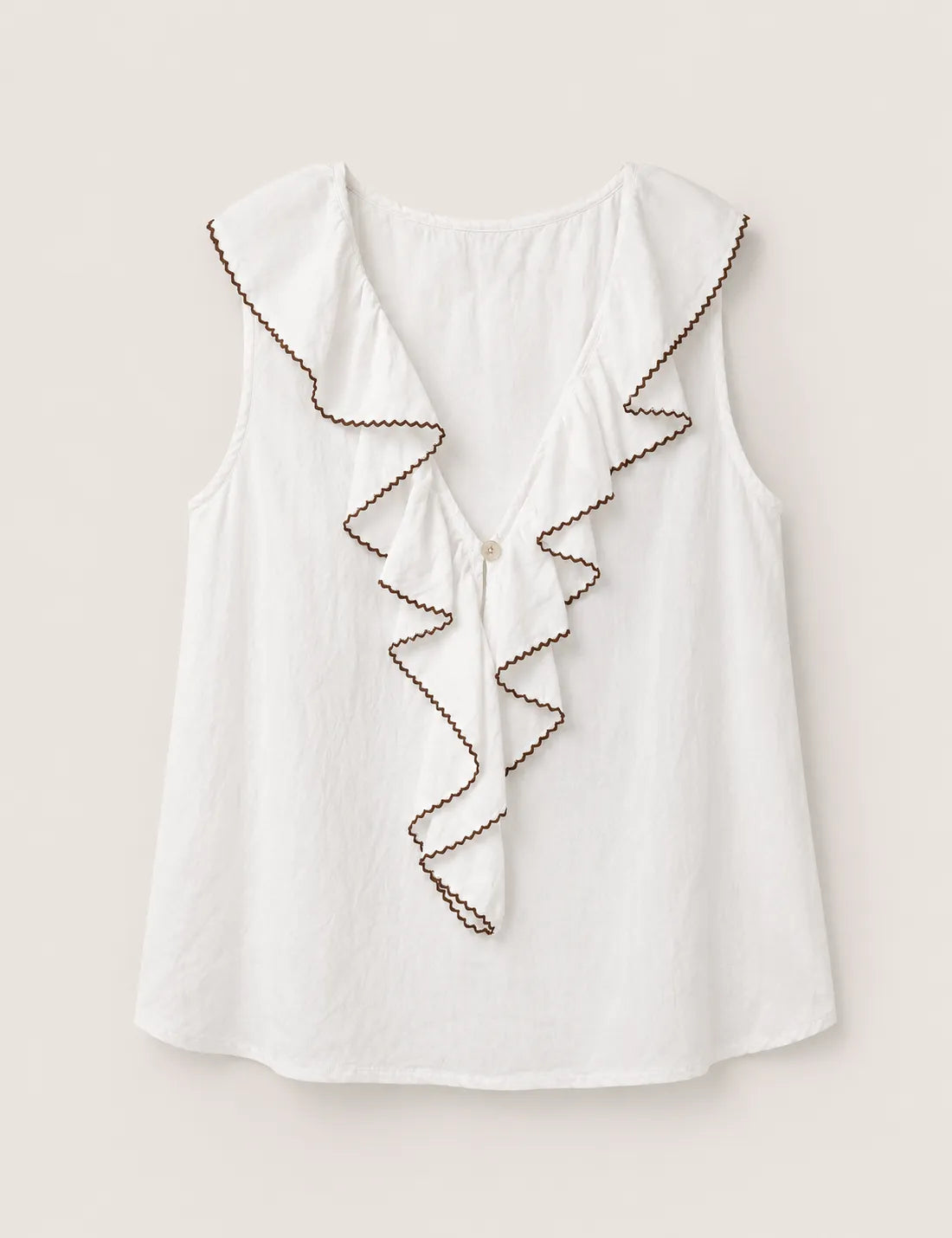 Blusa Volante Botón