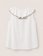 Blusa Volante Botón