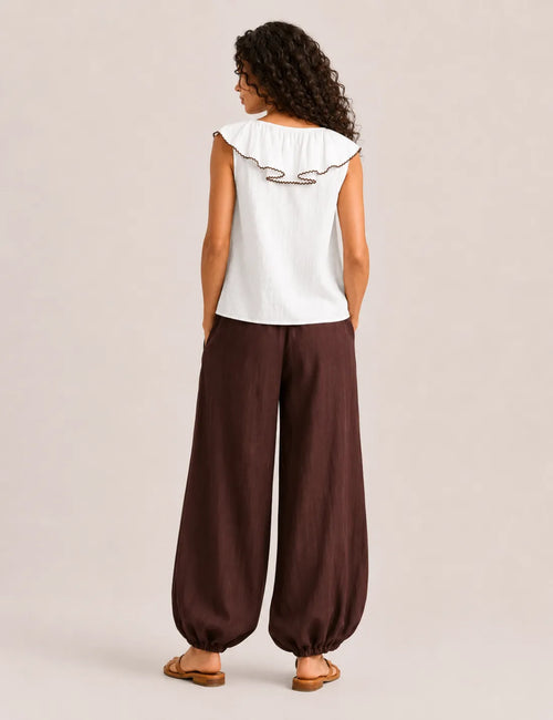 Blusa Volante Botón