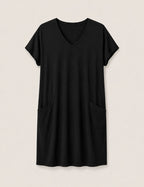 Vestido Bolsillos Negro