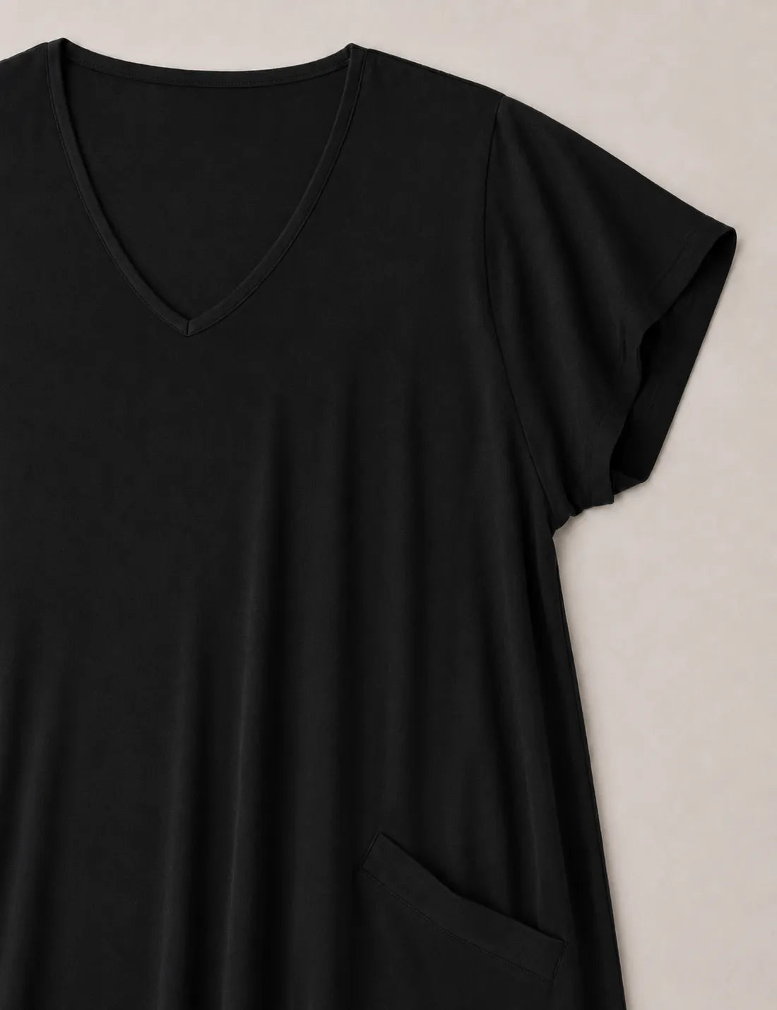Vestido Bolsillos Negro