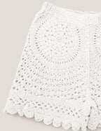 Short Crochet Detalle Blanco