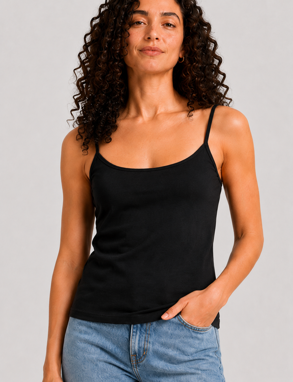 Top tirante negro