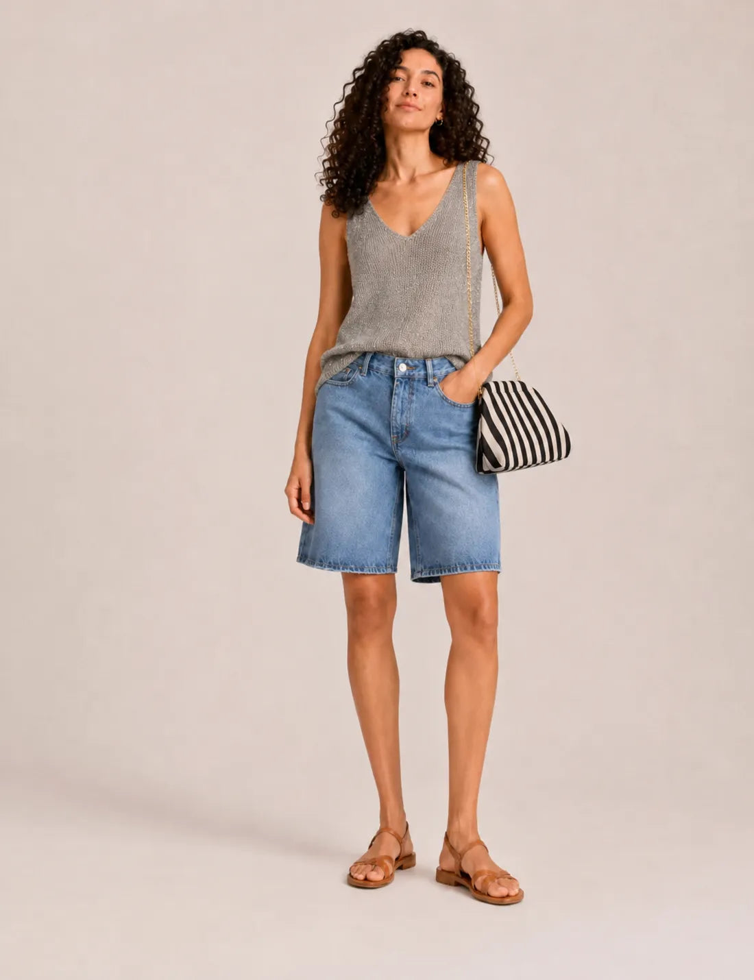 Bolso Pouch Rayas