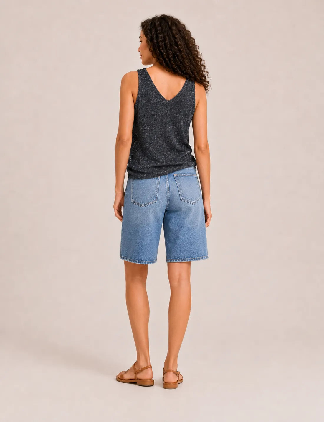Top Lurex Marino