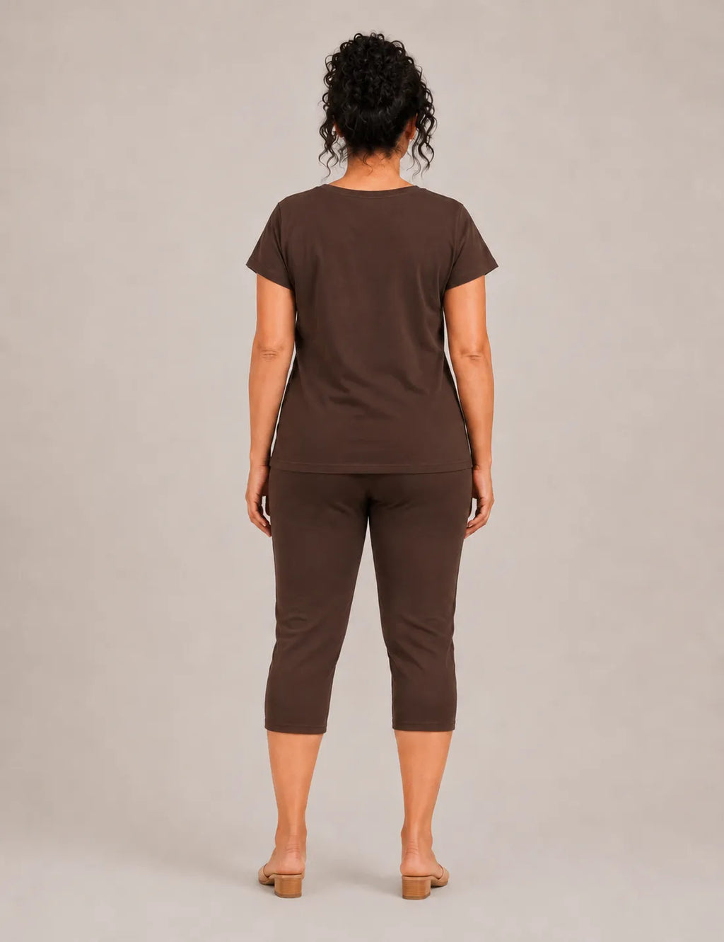 Camiseta Mariposa Lentejuelas Chocolate