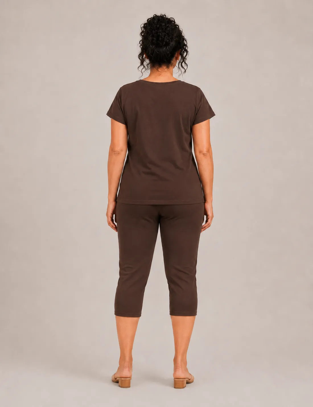 Camiseta Mariposa Lentejuelas Chocolate