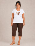 Camiseta Mariposa Lentejuelas Blanco
