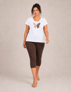 Camiseta Mariposa Lentejuelas Blanco