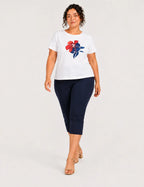 Camiseta Flor Blanco