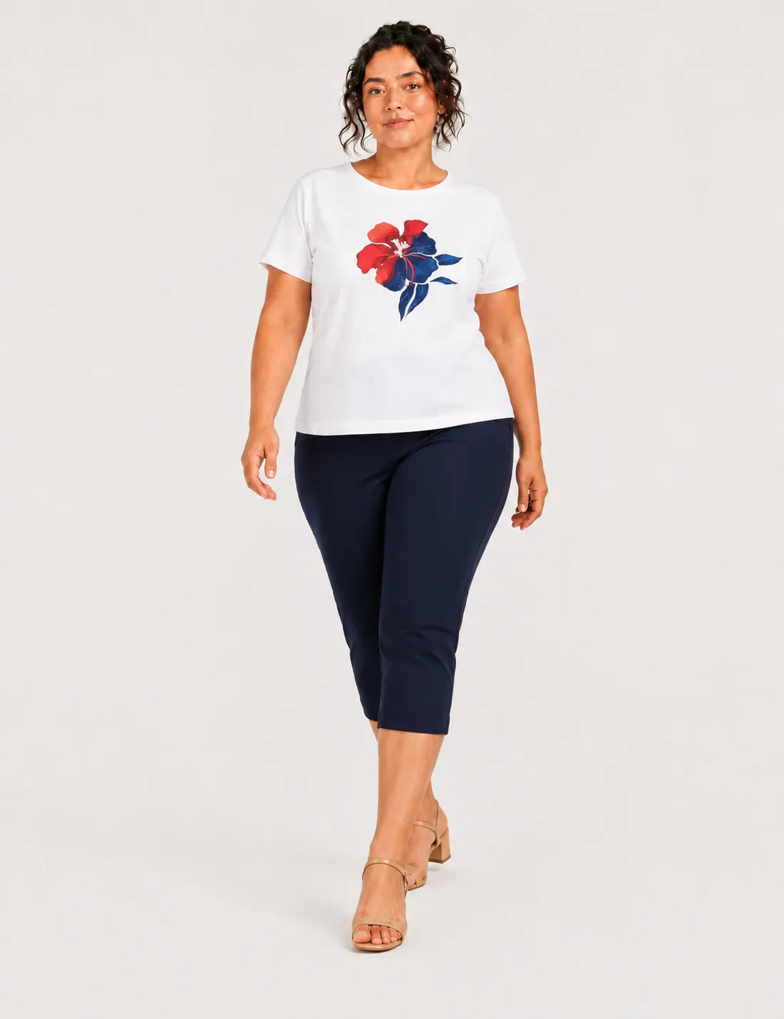 Camiseta Flor Blanco