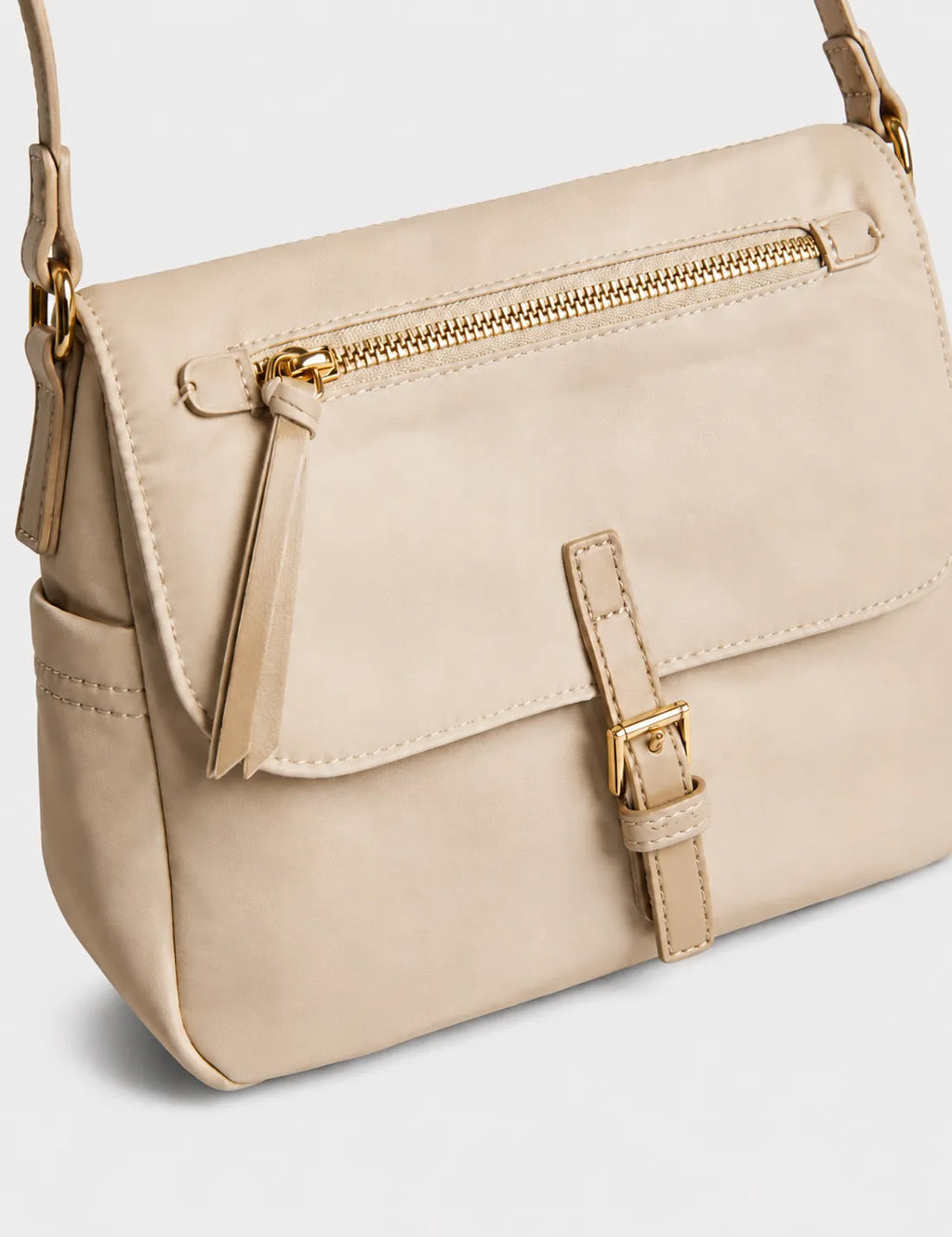 Bolso Bandolera Crema