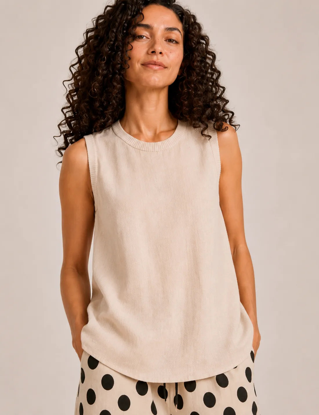 Blusa Detalle Crema