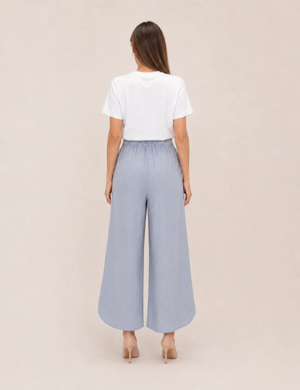 Pantalón Fluido Apertura Azul