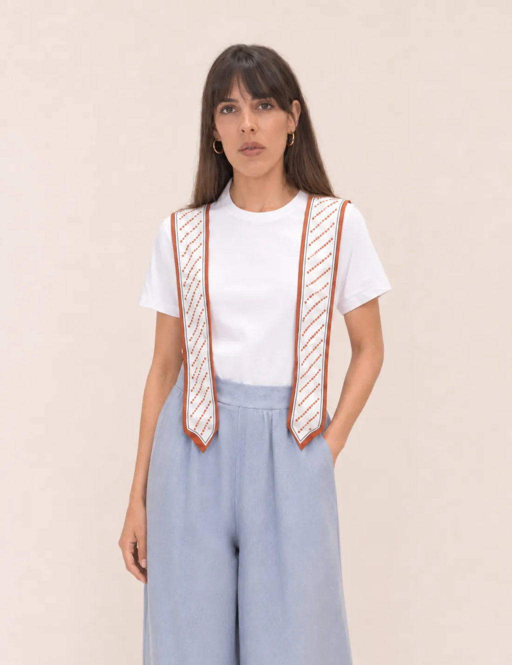 Pantalón Fluido Apertura Azul