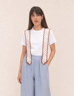 Pantalón Fluido Apertura Azul