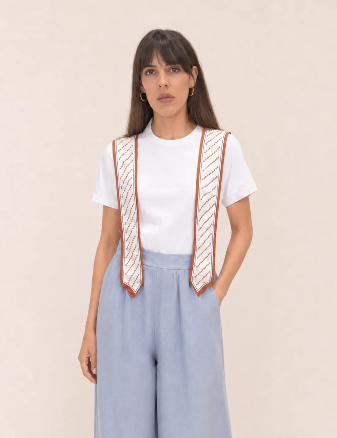Pantalón Fluido Apertura Azul