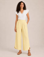 Pantalón Fluido Apertura Amarillo