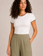 Pantalón Fluido Apertura Kaki