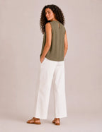 Blusa Bordada Kaki