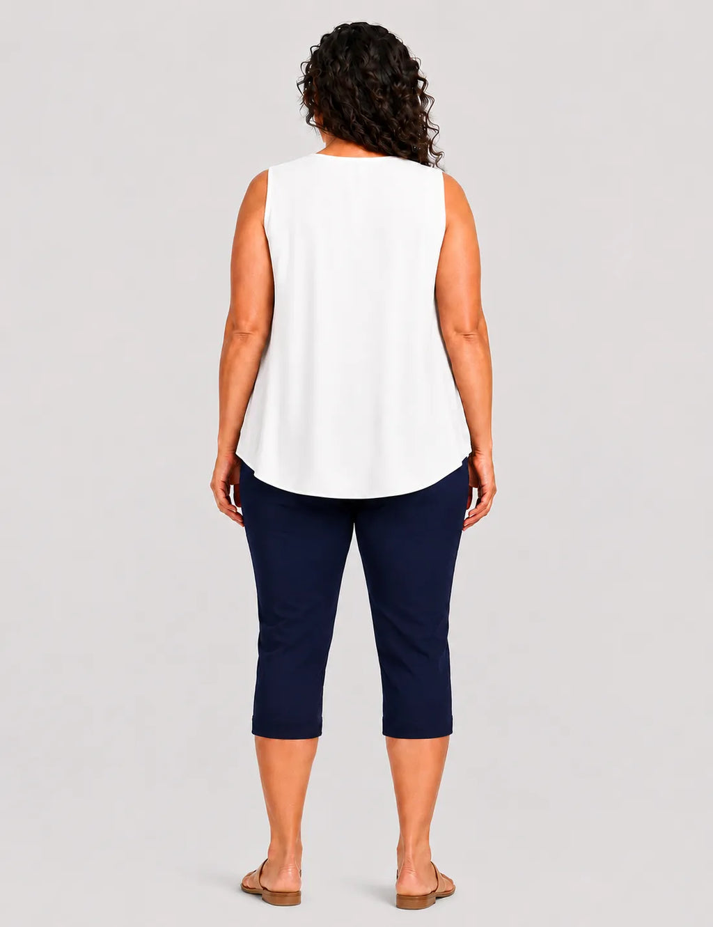 Camiseta Fluida Pliegue Blanca