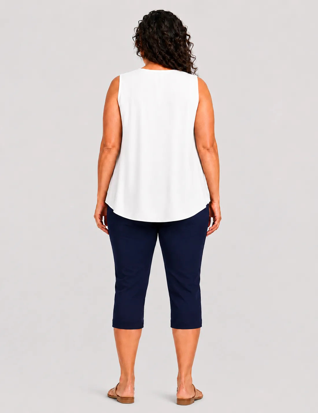 Camiseta Fluida Pliegue Blanca