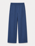 Pantalón Wide-Leg Azul