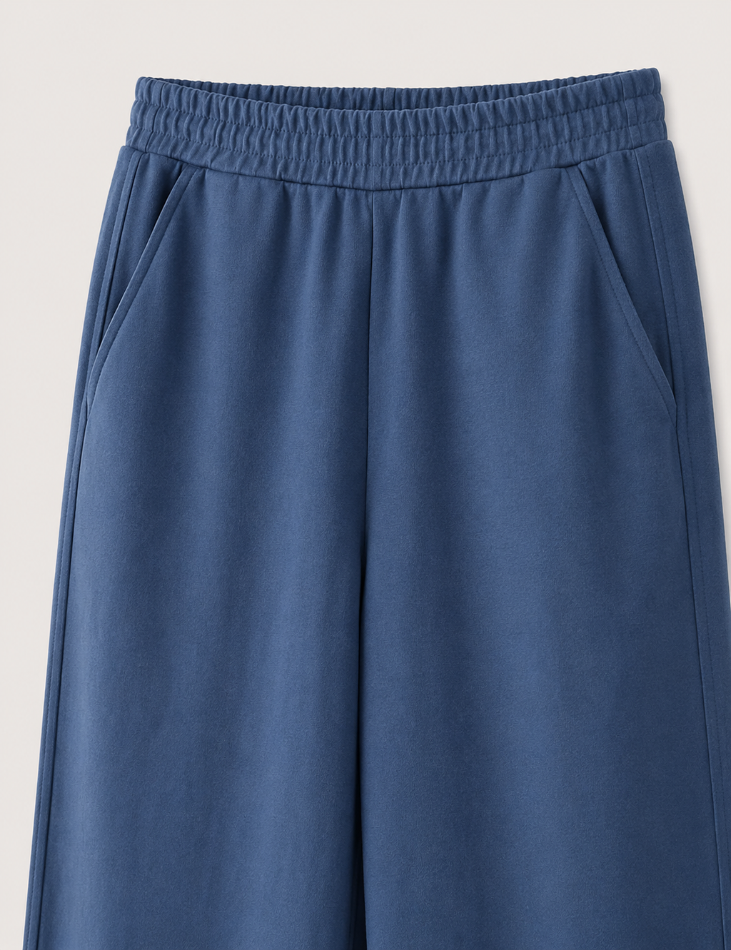 Pantalón Wide-Leg Azul