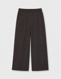 Pantalón Wide-Leg Marrón