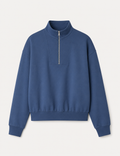 Sudadera Cremallera Azul