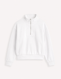 Sudadera Cremallera Blanca
