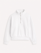 Sudadera Cremallera Blanca