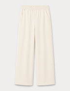 Pantalón Wide-Leg Crema