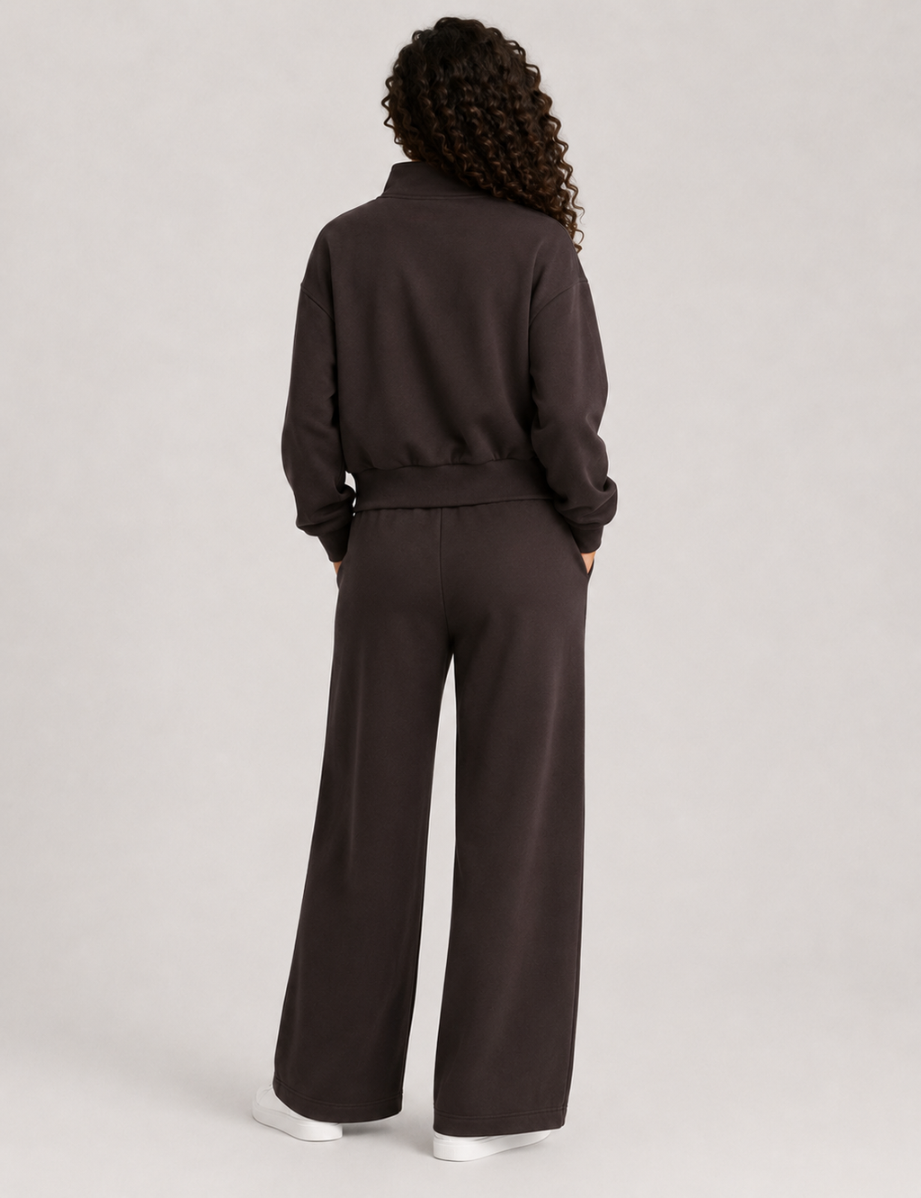 Pantalón Wide-Leg Marrón