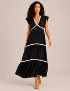 Vestido Negro Ribete