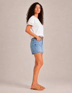 Camiseta Lavada Tachuelas Blanca